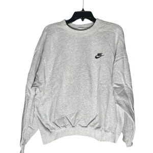 Vintage Nike Grey Crewneck Sweatshirt Embroidered